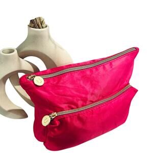 Ulta XL Hot Pink Toiletry Bag + 5 Beauty Samples Travel Makeup Organizer